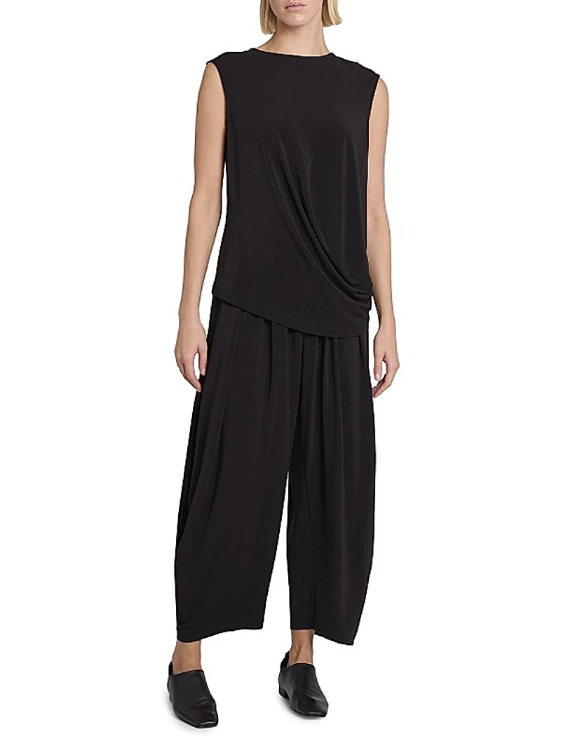 Drape Jersey Pants