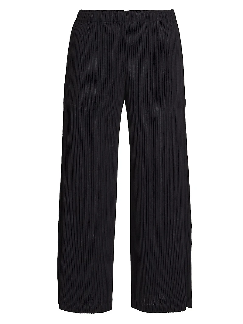 Hatching Plissé Pants