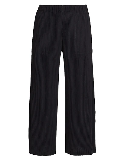 Hatching Plissé Pants