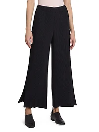 Hatching Plissé Pants