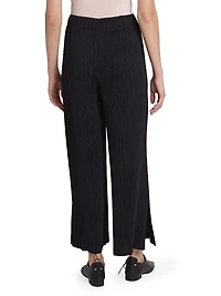 Hatching Plissé Pants