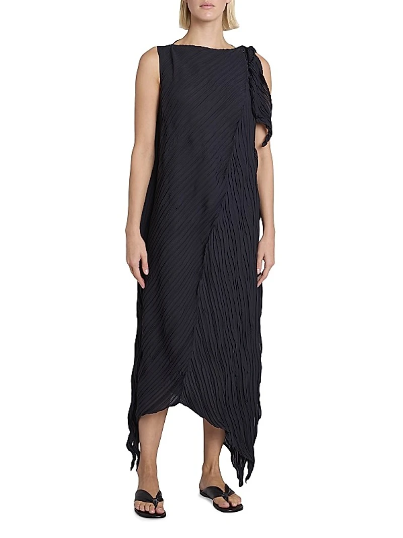 Wrinkled & Twisted Maxi Dress
