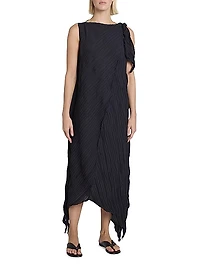 Wrinkled & Twisted Maxi Dress
