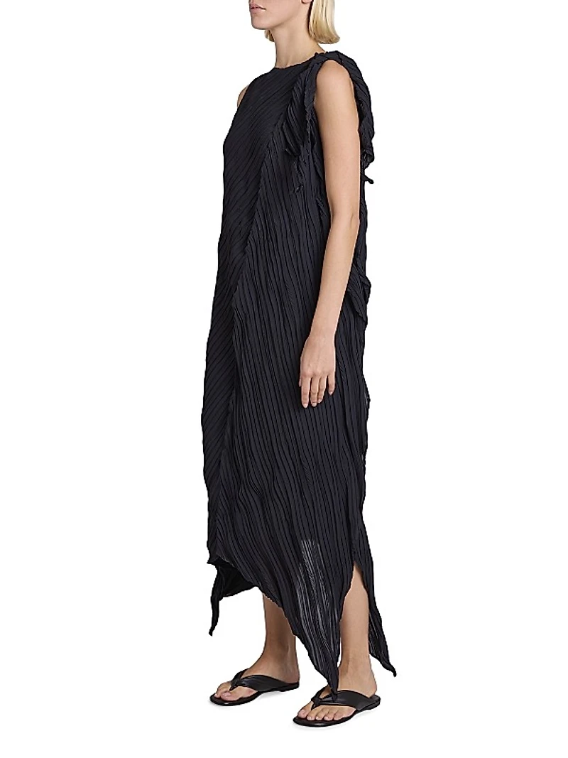 Wrinkled & Twisted Maxi Dress