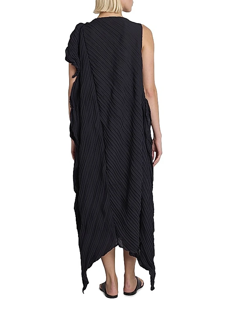 Wrinkled & Twisted Maxi Dress