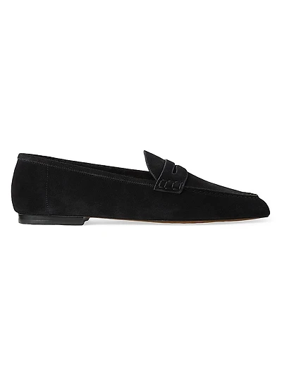 Collins Suede Penny Loafers