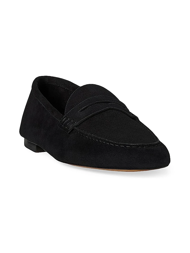 Collins Suede Penny Loafers