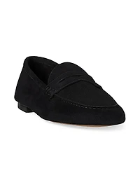 Collins Suede Penny Loafers