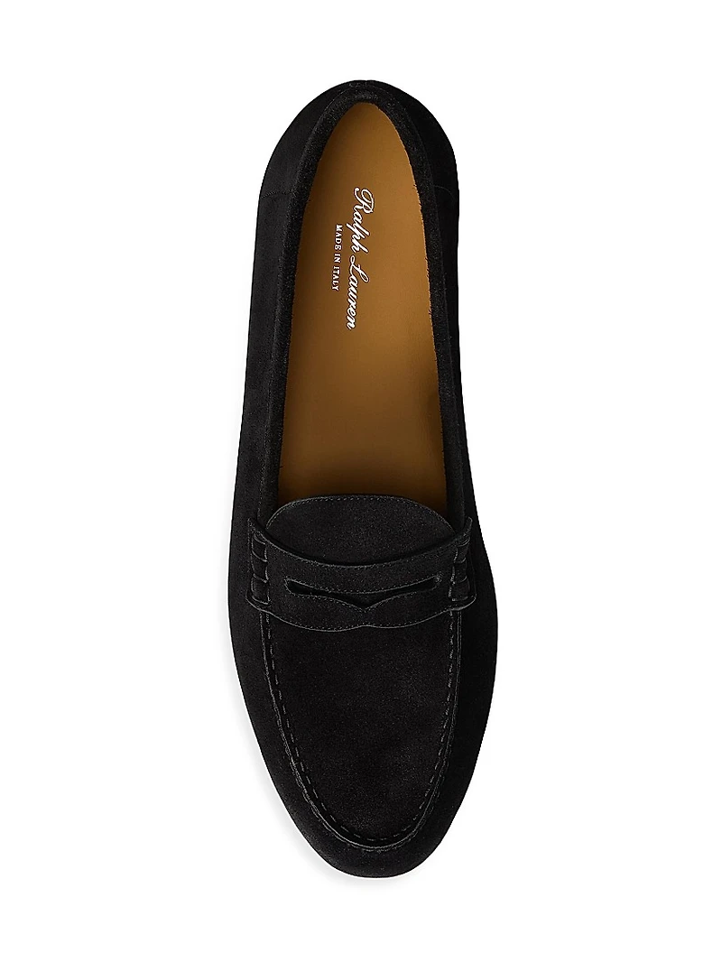 Collins Suede Penny Loafers