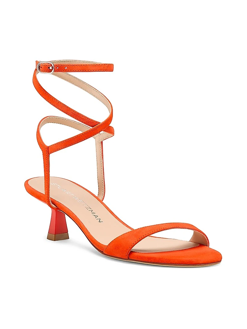 Nudist 50MM Wrap Suede Sandals