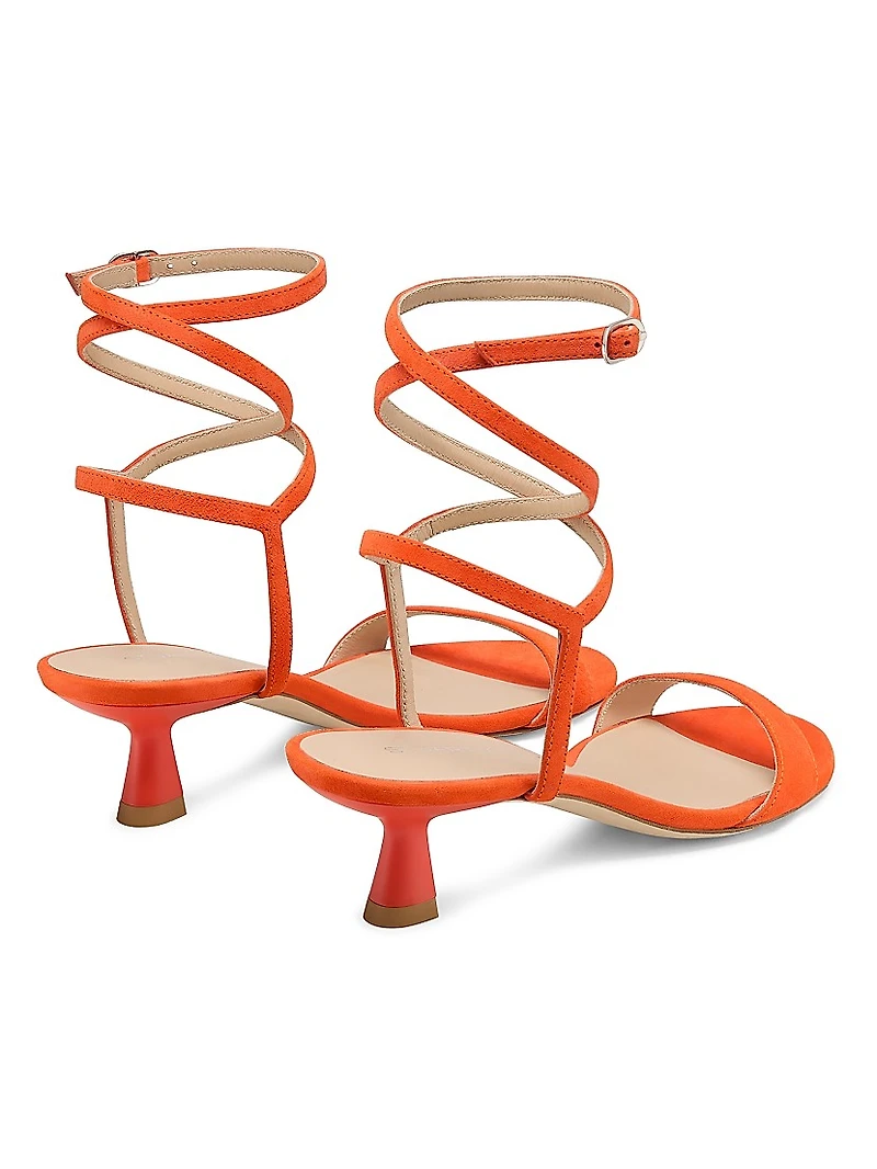 Nudist 50MM Wrap Suede Sandals