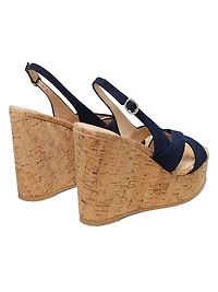 Dayna 100MM Slingback Suede Sandals