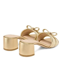 Felicity 50MM Metallic Leather Sandals