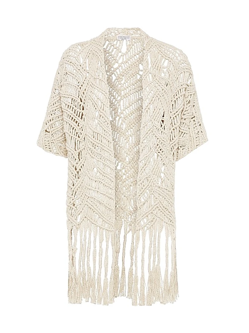 Handmade Dazzling Macramé Opera Cardigan