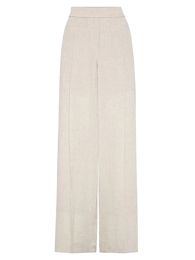Linen Loose Track Trousers