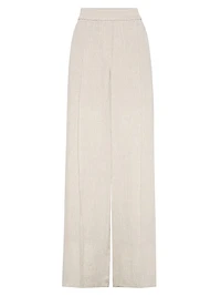 Linen Loose Track Trousers