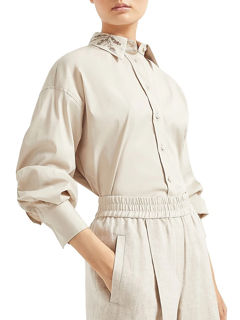 Linen Loose Track Trousers
