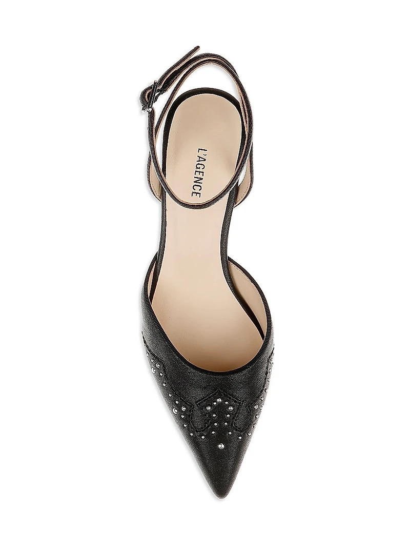 Liana 45MM Stud Leather Pumps