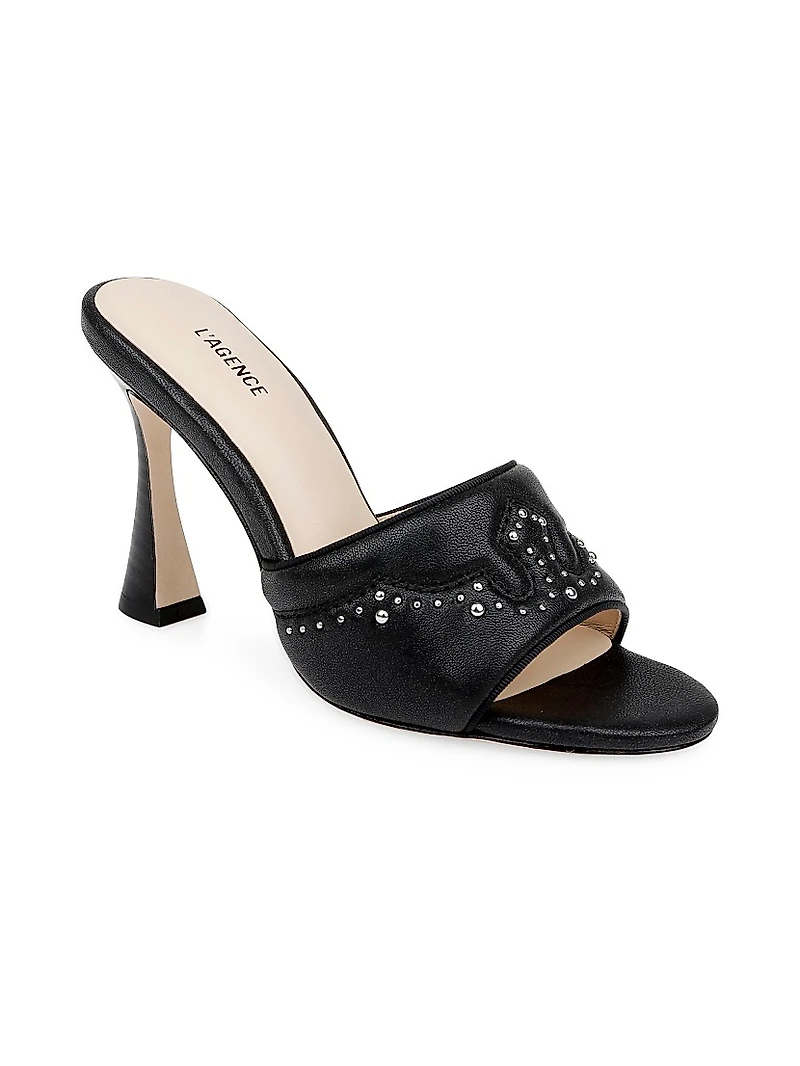 Lille 100MM Embellished Leather Sandals