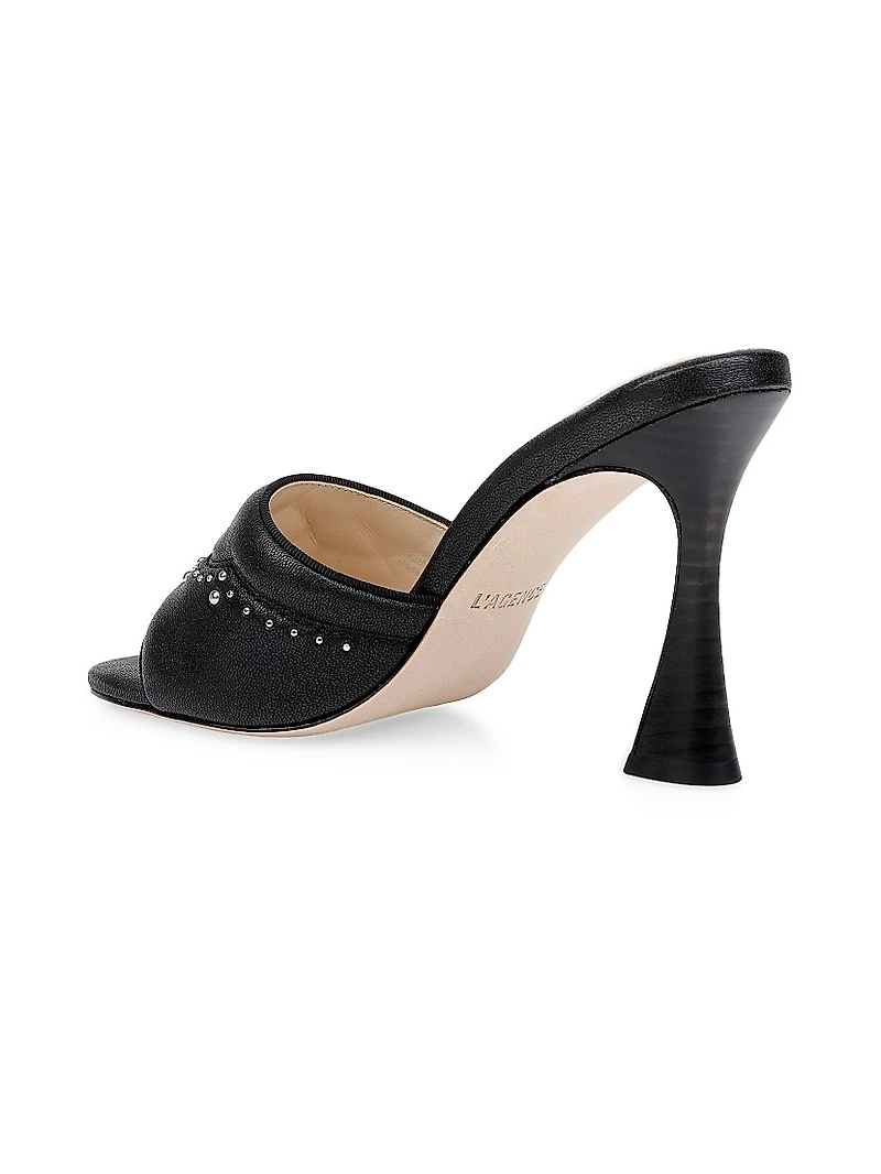 Lille 100MM Embellished Leather Sandals