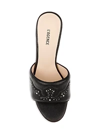 Lille 100MM Embellished Leather Sandals
