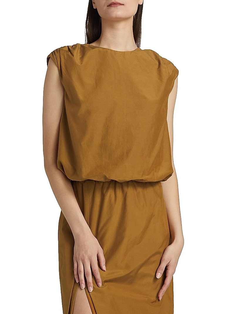 Cosma Gathered Sleeveless Top
