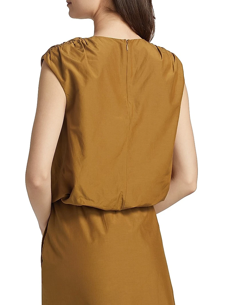 Cosma Gathered Sleeveless Top