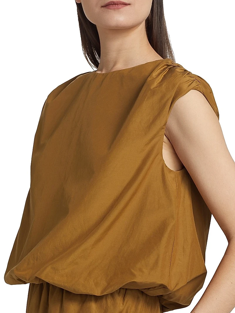 Cosma Gathered Sleeveless Top