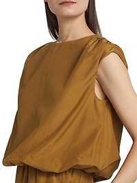 Cosma Gathered Sleeveless Top