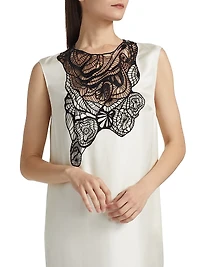 Uma Silk Sleeveless Midi Dress
