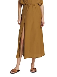 Carmen Gathered Midi Skirt
