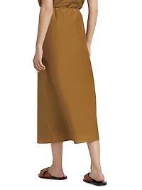 Carmen Gathered Midi Skirt