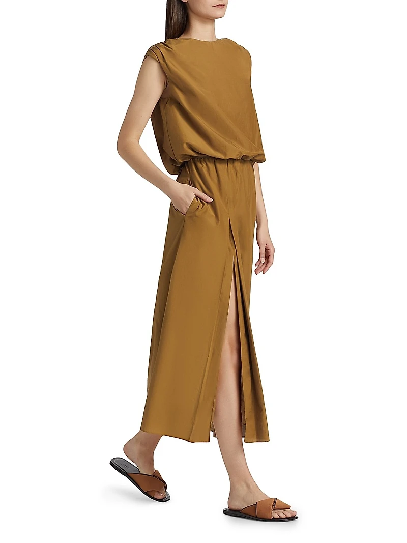 Carmen Gathered Midi Skirt