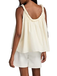 Garino Twisted Neckline Top