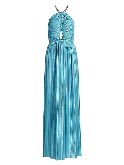 Sophia Chain Trimmed Maxi Dress