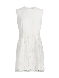 Georgia Lace-Trimmed Sleeveless Minidress