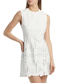 Georgia Lace-Trimmed Sleeveless Minidress