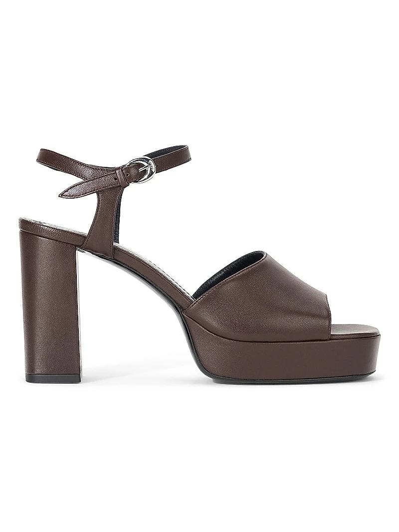 Jodie Leather 100MM Platform Heels