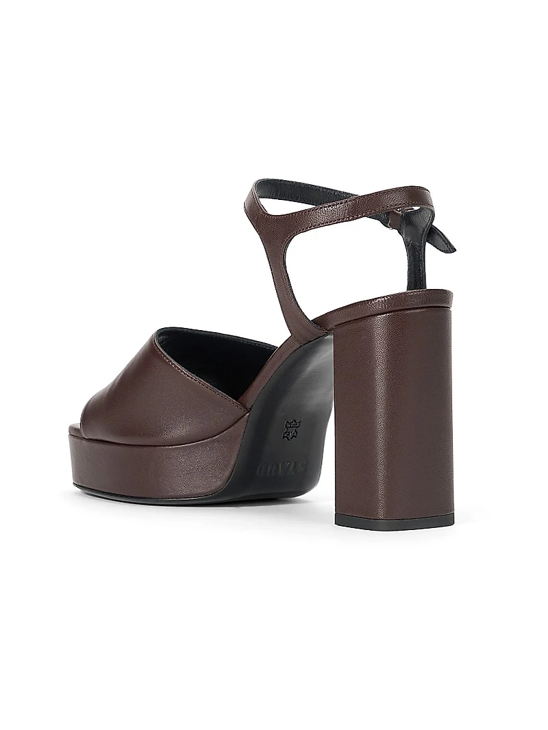 Jodie Leather 100MM Platform Heels