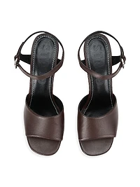 Jodie Leather 100MM Platform Heels