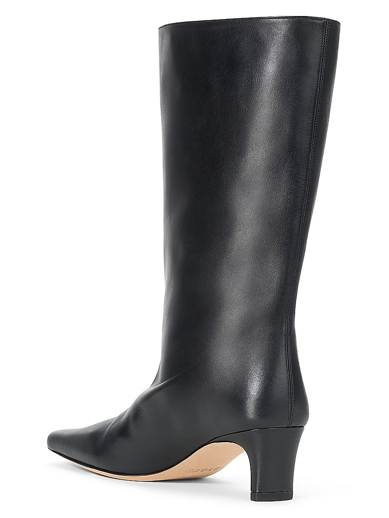 Wally 55MM Midcalf Leather Knee Boots