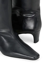 Wally 55MM Midcalf Leather Knee Boots