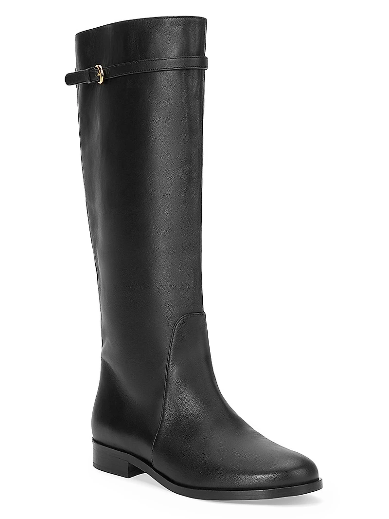 Harlow 55MM Leather Knee-High Riding Boots