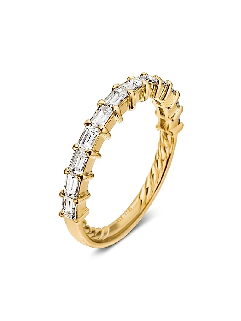 DY Eden Partway Band Ring in 18K Yellow Gold