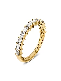 DY Eden Partway Band Ring in 18K Yellow Gold