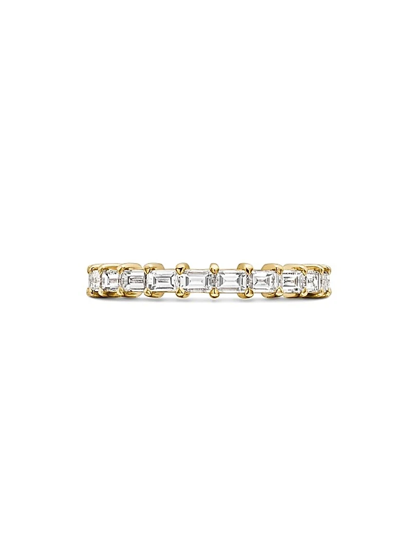 DY Eden Partway Band Ring in 18K Yellow Gold