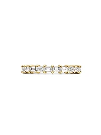 DY Eden Partway Band Ring in 18K Yellow Gold