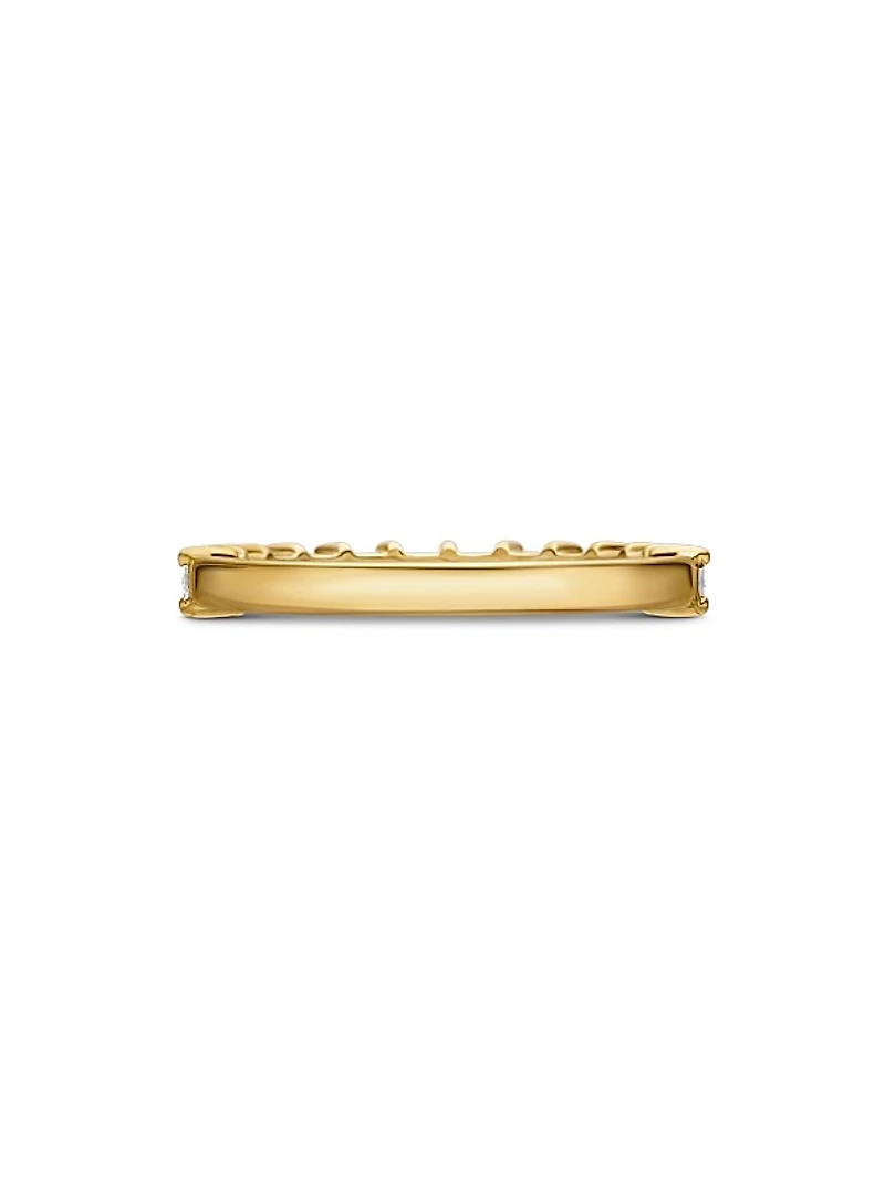 DY Eden Partway Band Ring in 18K Yellow Gold