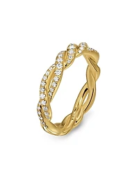 Wisteria Band Ring 18K Yellow Gold
