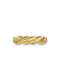 Wisteria Band Ring 18K Yellow Gold